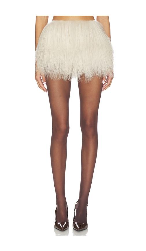 ow collection thea mini skirt in beige. - size l (also in m, s, xs)