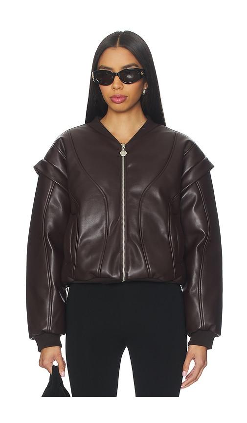 ow collection valentina jacket in brown. - size m (also in s, xs)