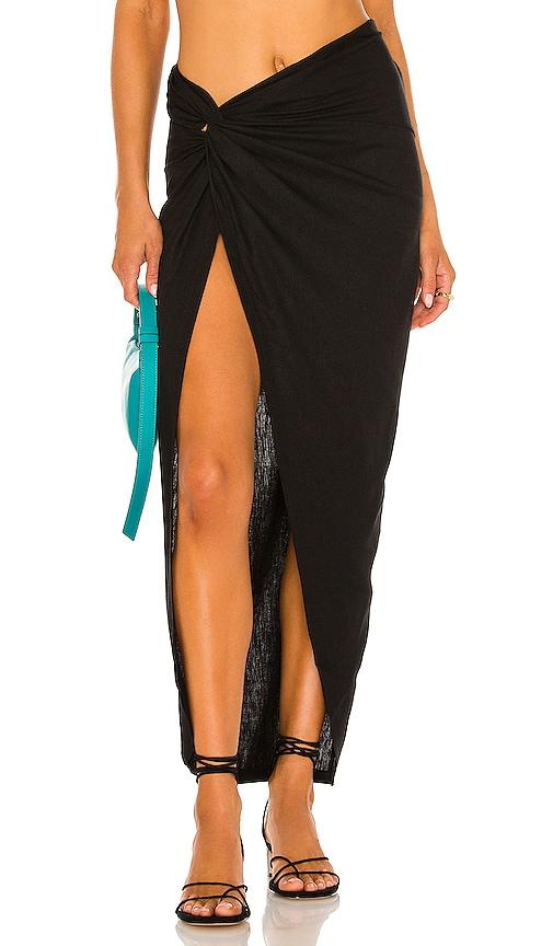 ow collection x revolve iris skirt in black. - size xl (also in xs)