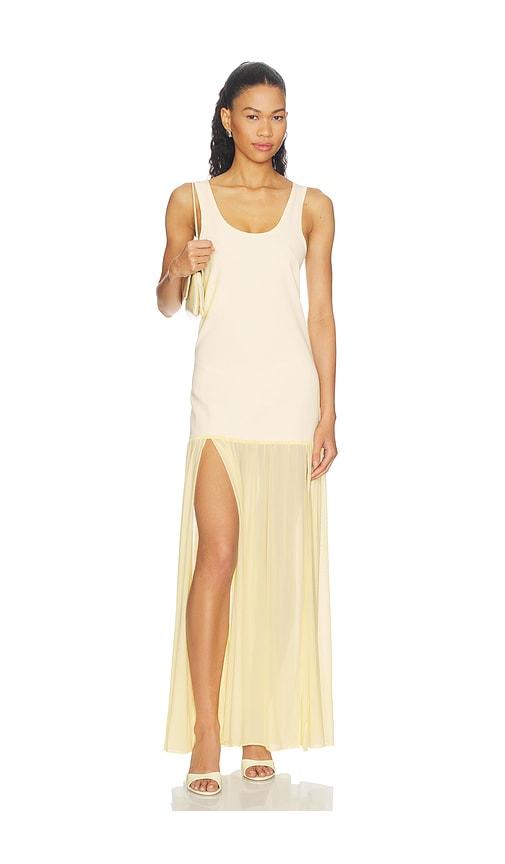 ow collection x revolve lyanna maxi dress in yellow. - size l (also in m, s)