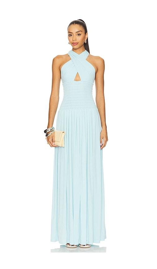 ow collection x revolve rhea maxi dress in baby blue. - size l (also in xs, m)