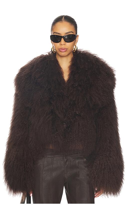 ow collection x revolve thea jacket in chocolate. - size l (also in m, s, xs)