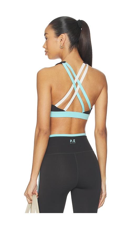 p.e nation lumify sports bra in black. - size l (also in xs, s, xl)
