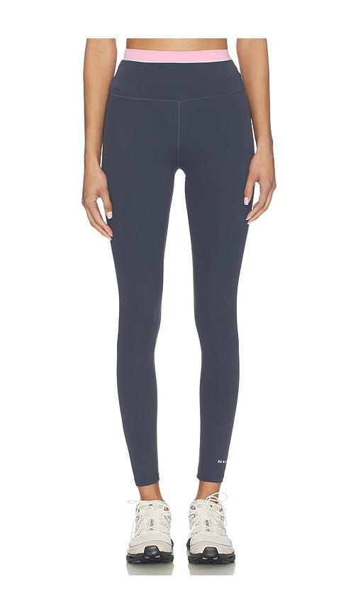 p.e nation reflect full length legging in slate,pink. - size l (also in m, s, xl, xs)