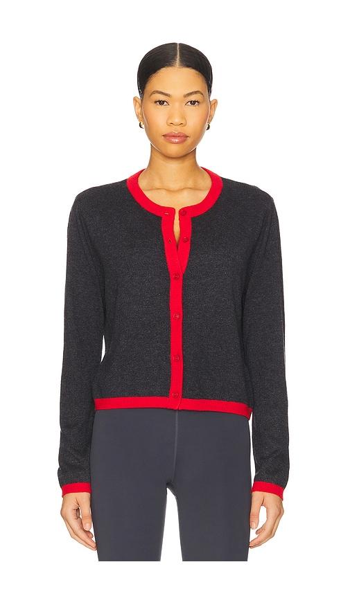 p.e nation rise knit cardigan in navy. - size s (also in xs)