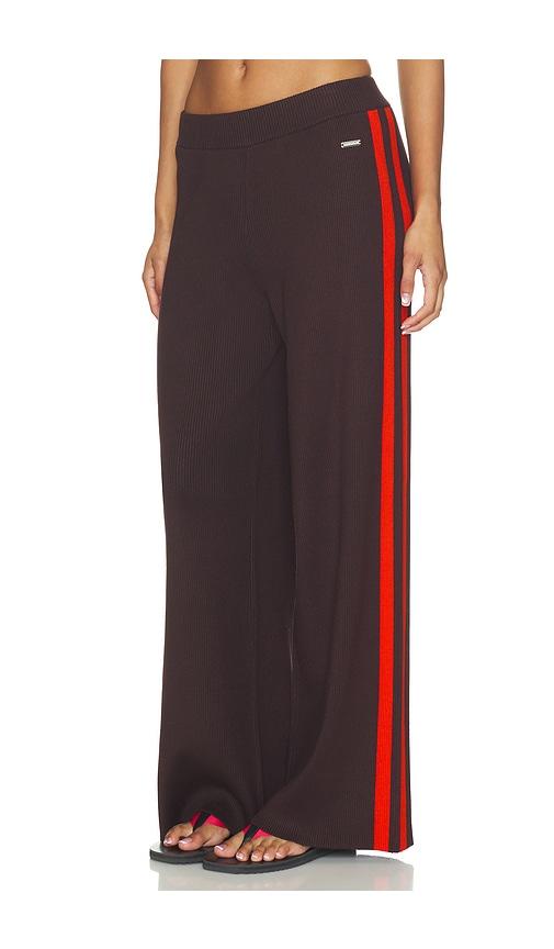 p.e nation solar knit pant in burgundy. - size l (also in xs, s, m)