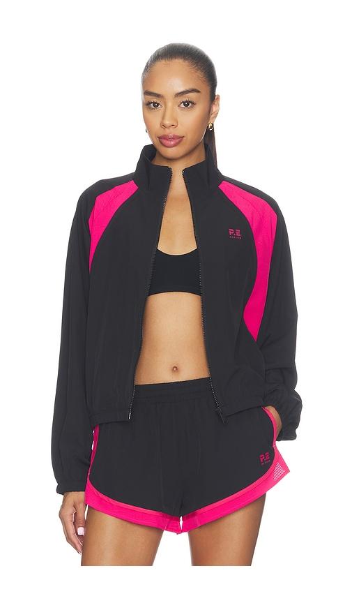 p.e nation stride jacket in black. - size l (also in m, s, xl, xs)