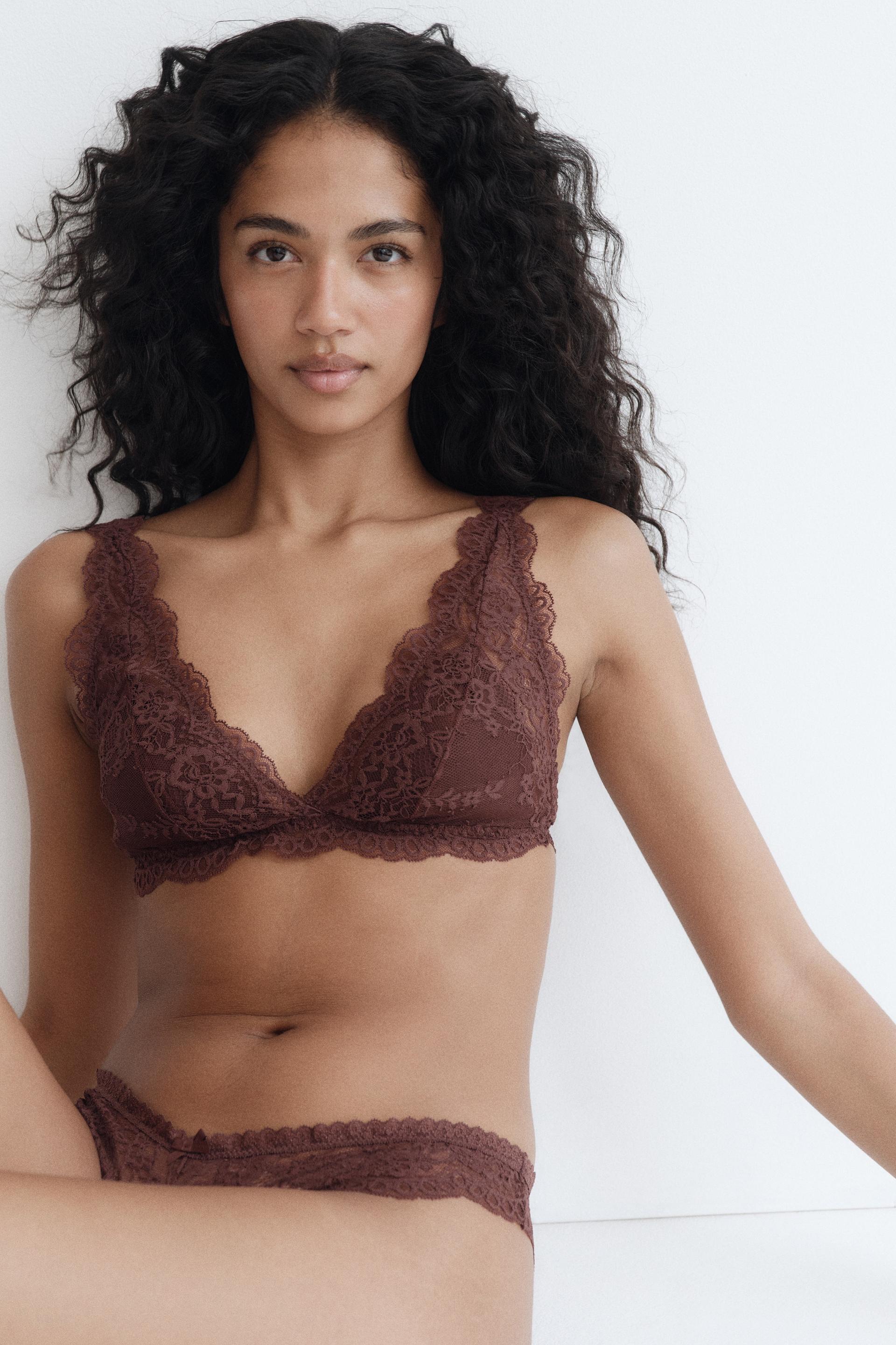 padded soft-cup lace bra