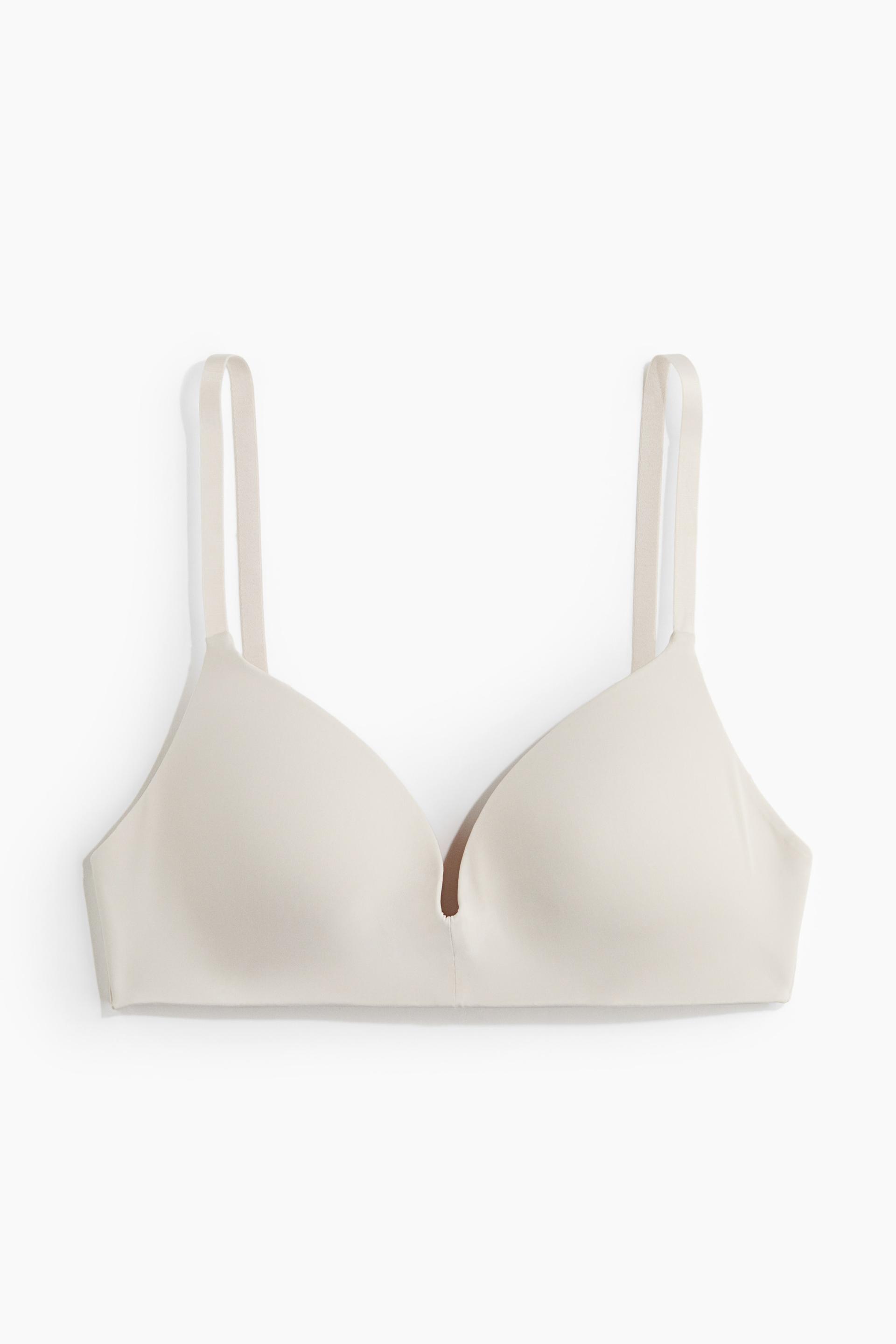 padded soft-cup microfiber bra