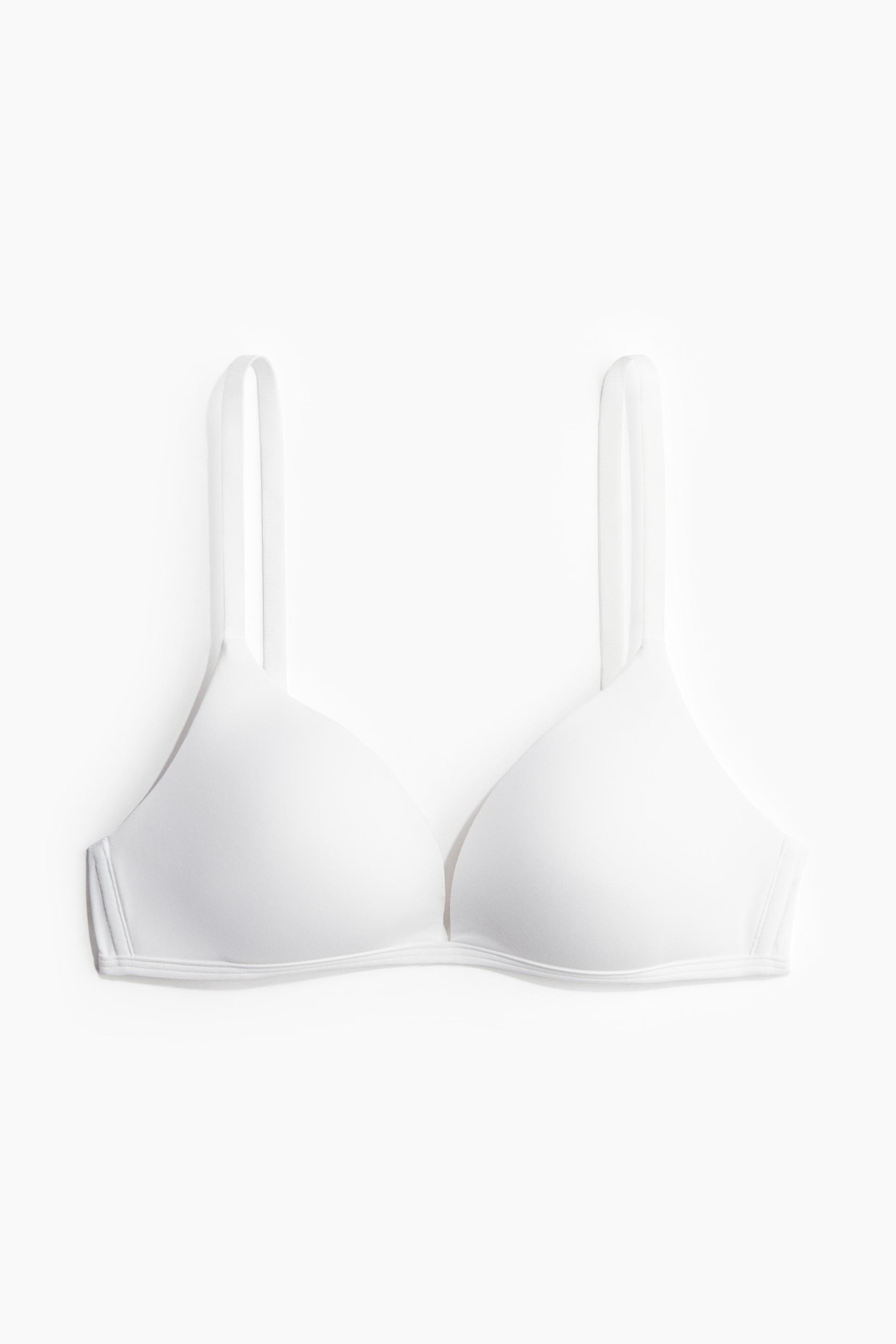 padded soft-cup microfiber bra