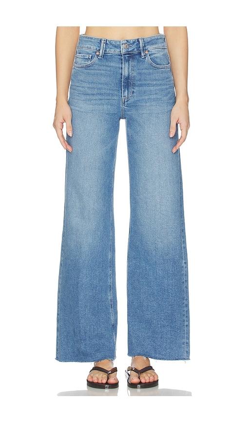 paige anessa undone hem jeans in blue. - size 28 (also in 29)
