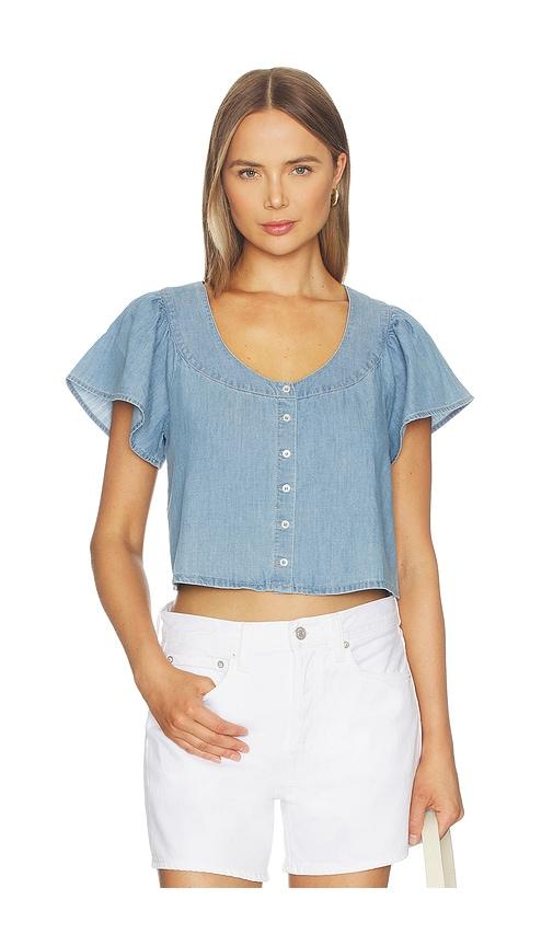 paige belle top in blue. - size m (also in s, xs)