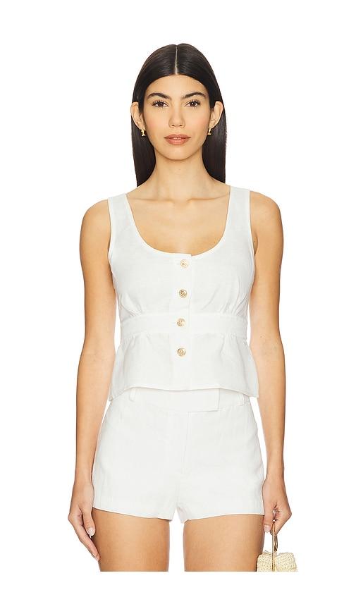 paige caine top in white. - size 12 (also in 8, 14)