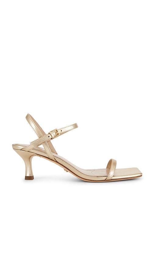 paige ella sandal in metallic gold. - size 10.5 (also in 7)