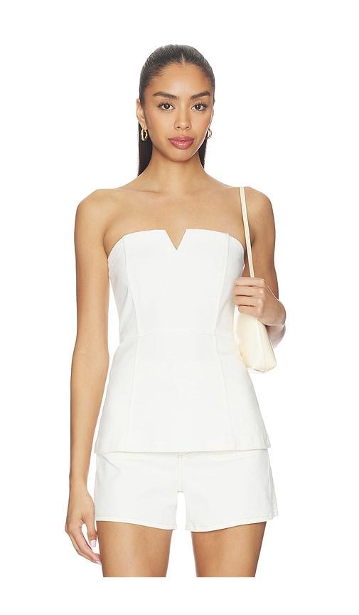 paige fiana top in white. - size 0 (also in 2, 4, 6, 12)