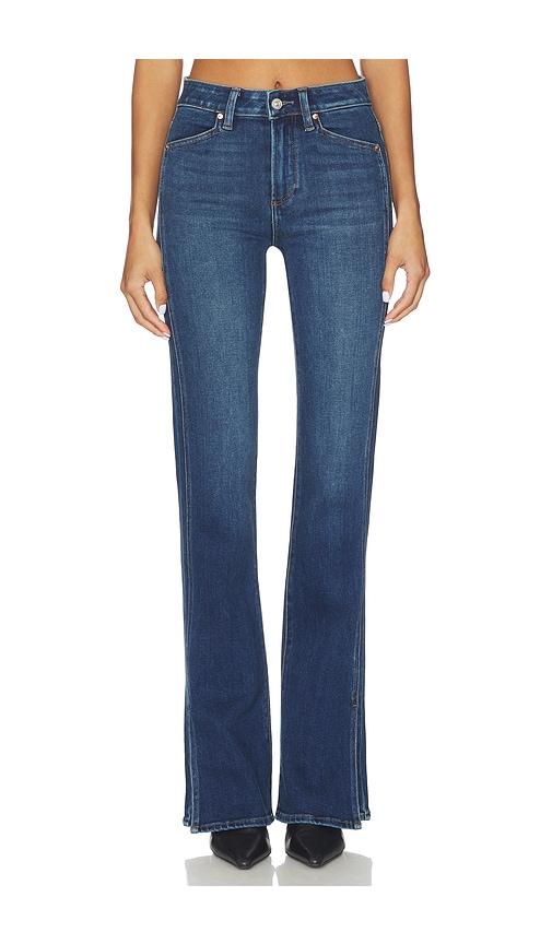 paige high rise laurel canyon bootcut jeans in blue. - size 30 (also in 31, 32)