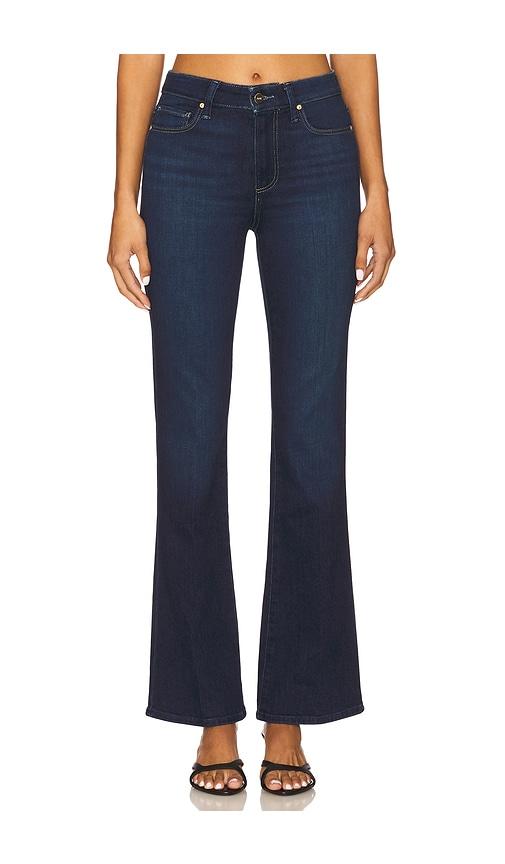 paige high rise laurel canyon bootcut jeans in blue. - size 32 (also in 33, 34)