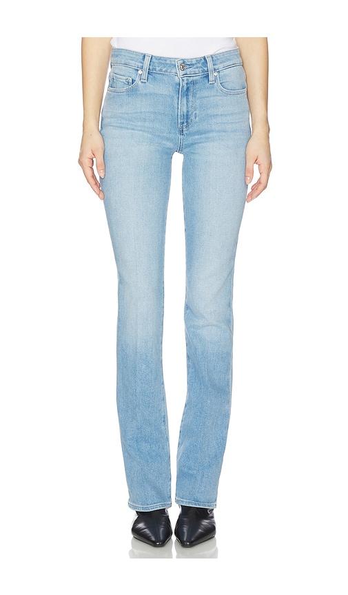 paige high rise manhattan boot jeans in blue. - size 26 (also in 27, 28, 29, 30, 31, 32, 34)