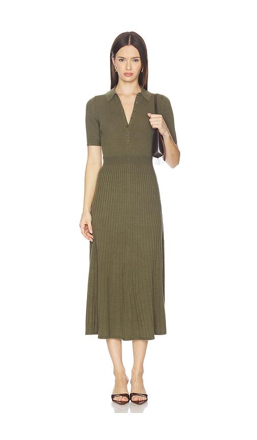 paige mathilda dress in olive. - size l (also in xl)