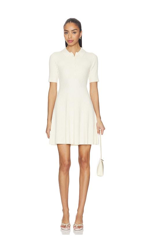 paige olie dress in cream. - size m (also in xs, s)