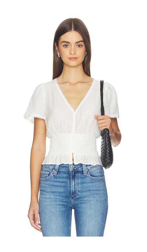 paige rive top in white. - size l (also in xl)