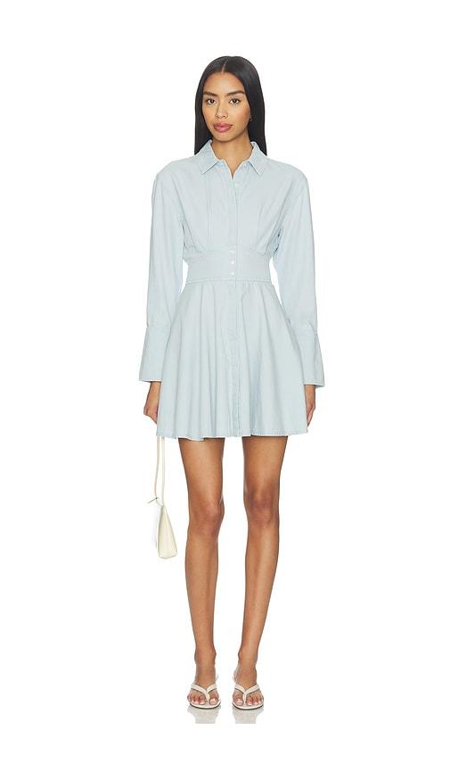 paige sandrine dress in blue. - size 0 (also in 2, 4, 6, 8, 10, 12, 14)