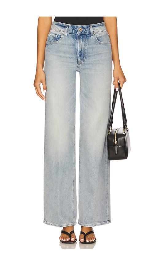 paige sasha wide leg jeans in blue. - size 32 (also in 34)