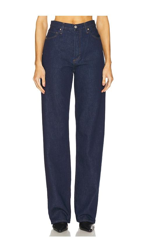 paige sawyer wide leg jeans in denim-dark. - size 23 (also in 32, 33)