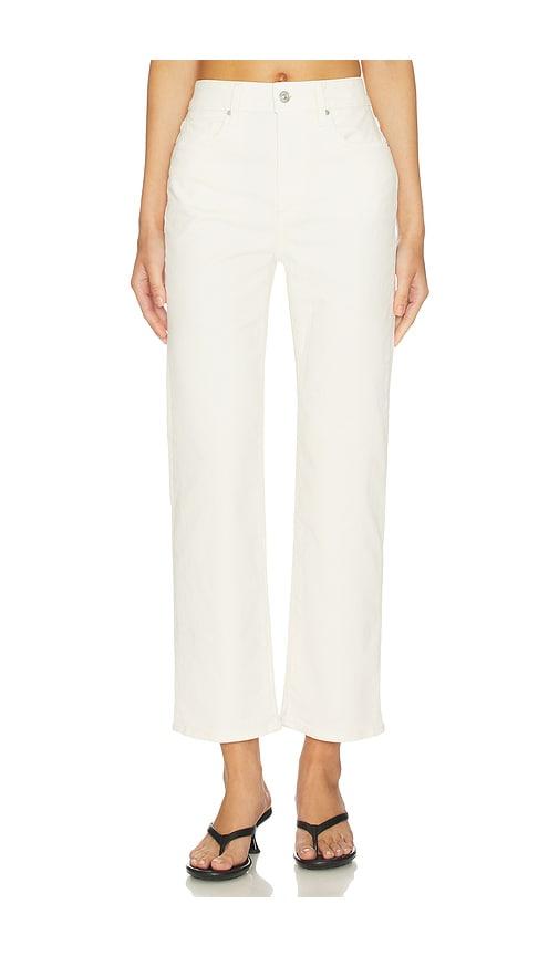 paige stevie ankle straight leg jeans in white. - size 26 (also in 27, 30, 34)