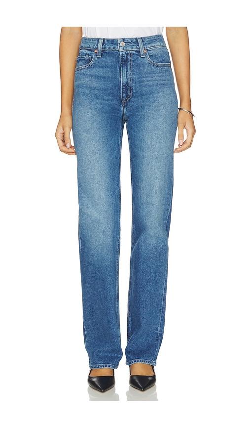 paige stevie straight leg jeans in blue. - size 23 (also in 24, 25, 26, 27, 28, 29, 30, 34)