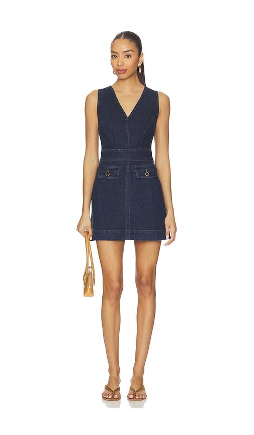 paige sylvia mini dress in navy. - size 0 (also in 00, 2, 10, 12, 14)