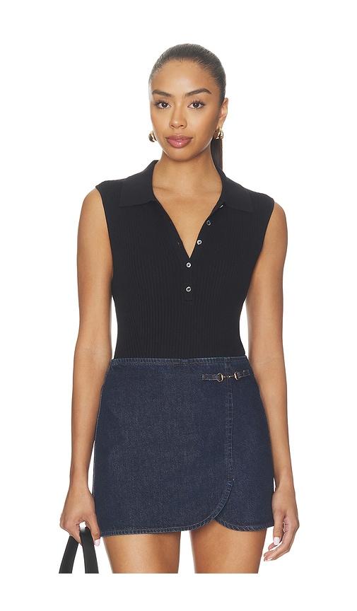 paige vesta top in black. - size l (also in xs, s, m, xl)