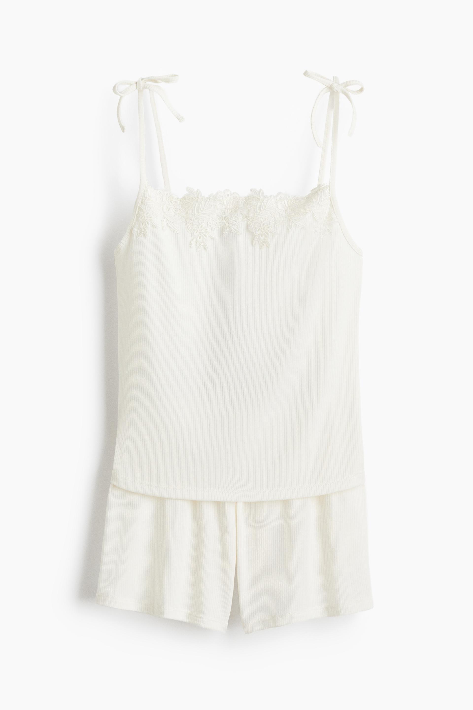 pajamas with tie shoulder straps