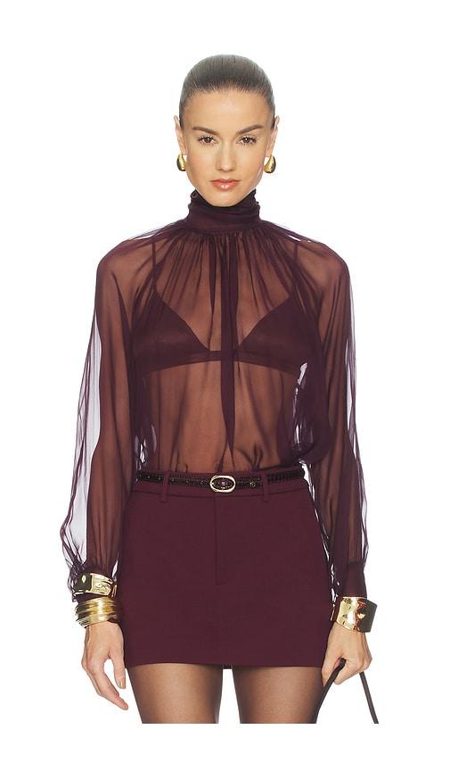 palmatic studio liss blouse in purple. - size l (also in xs, m)