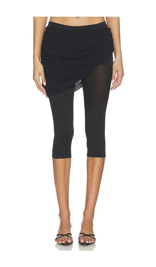 palmatic studio takil capri pant in black. - size l (also in xs, s, m)