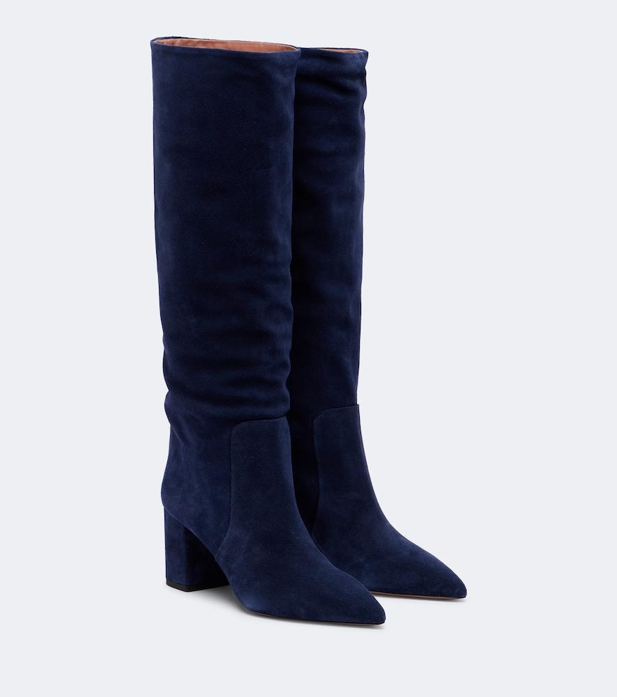 paris texas anja suede knee-high boots