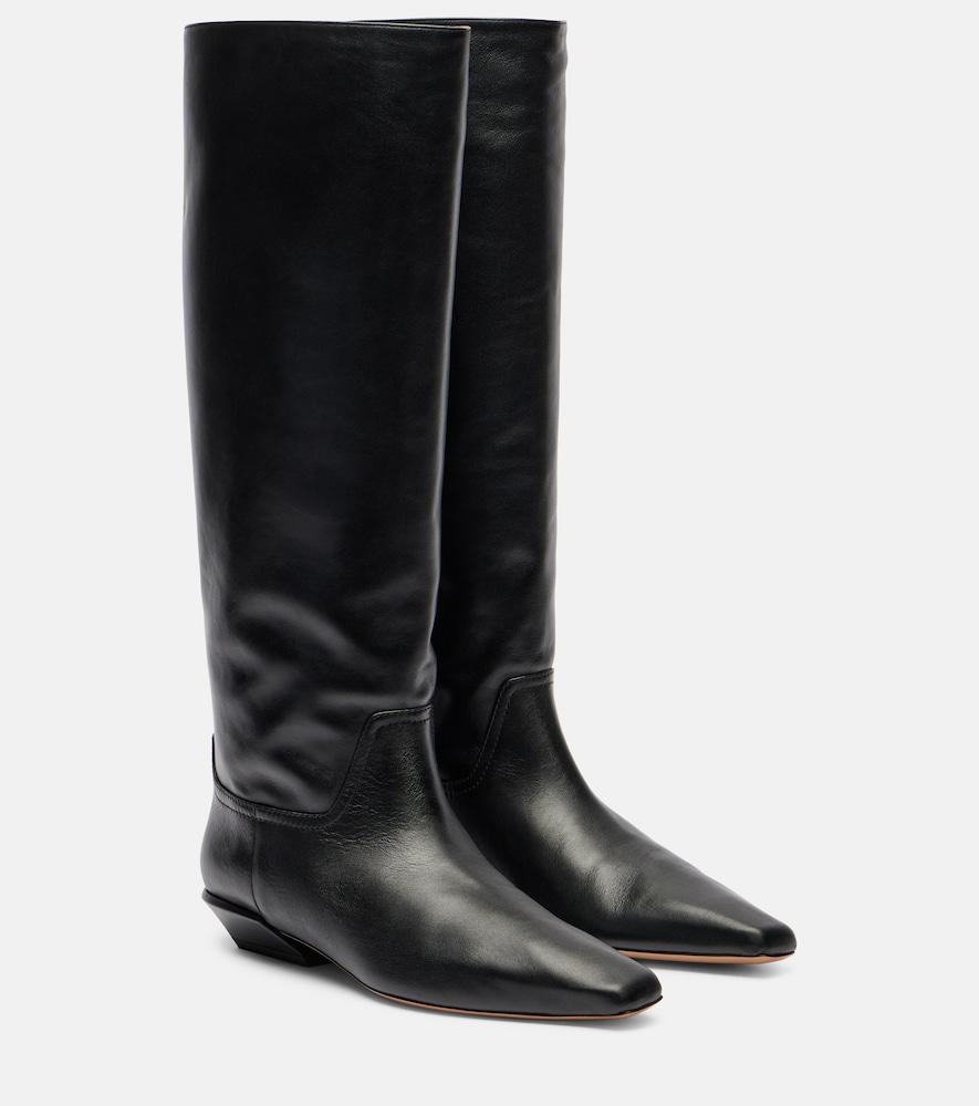 paris texas bettina 25 leather knee-high boots