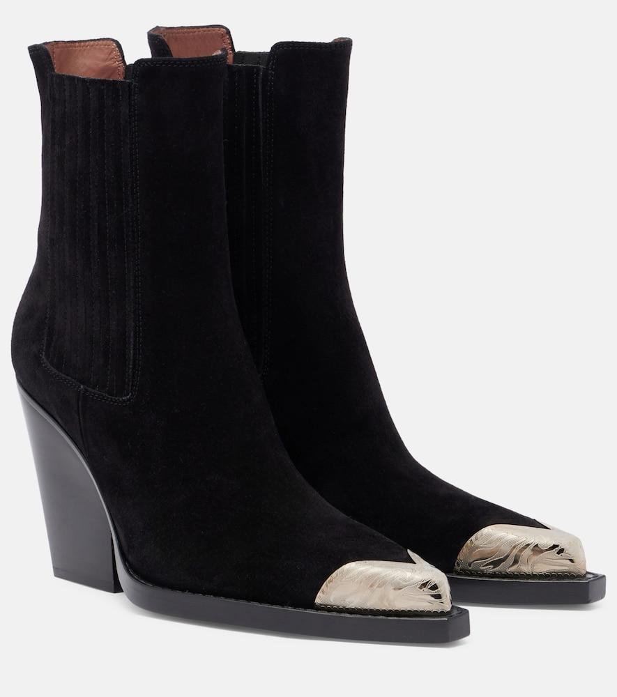 paris texas dallas embellished suede ankle boots