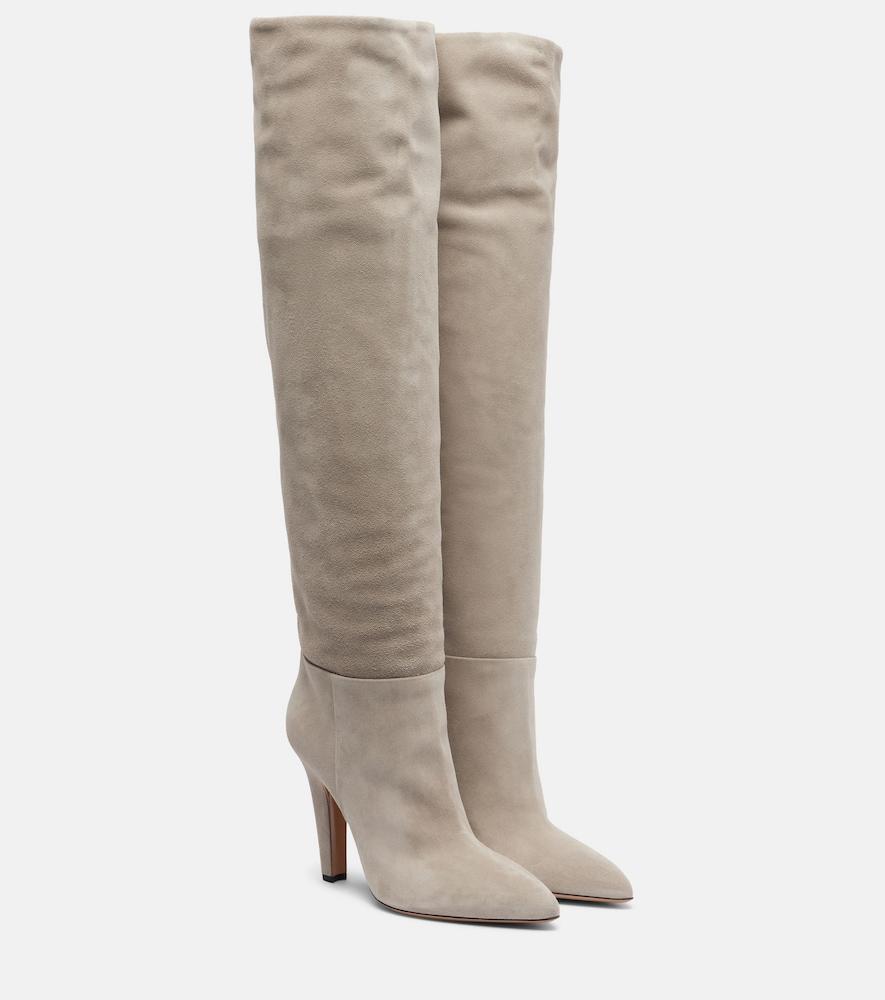 paris texas elsa 100 suede over-the-knee boots