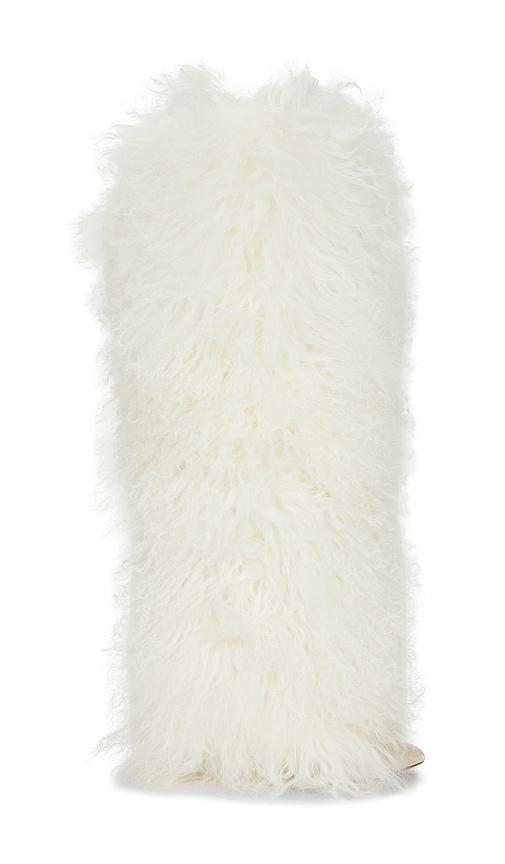 paris texas furry stiletto boot in white. - size 36.5 (also in 37, 37.5, 38, 38.5, 39)