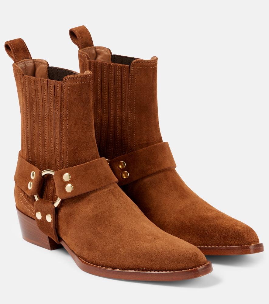 paris texas helena suede biker boots