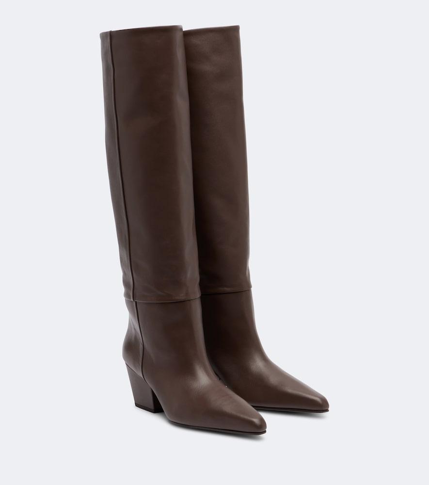 paris texas jane leather knee-high boots