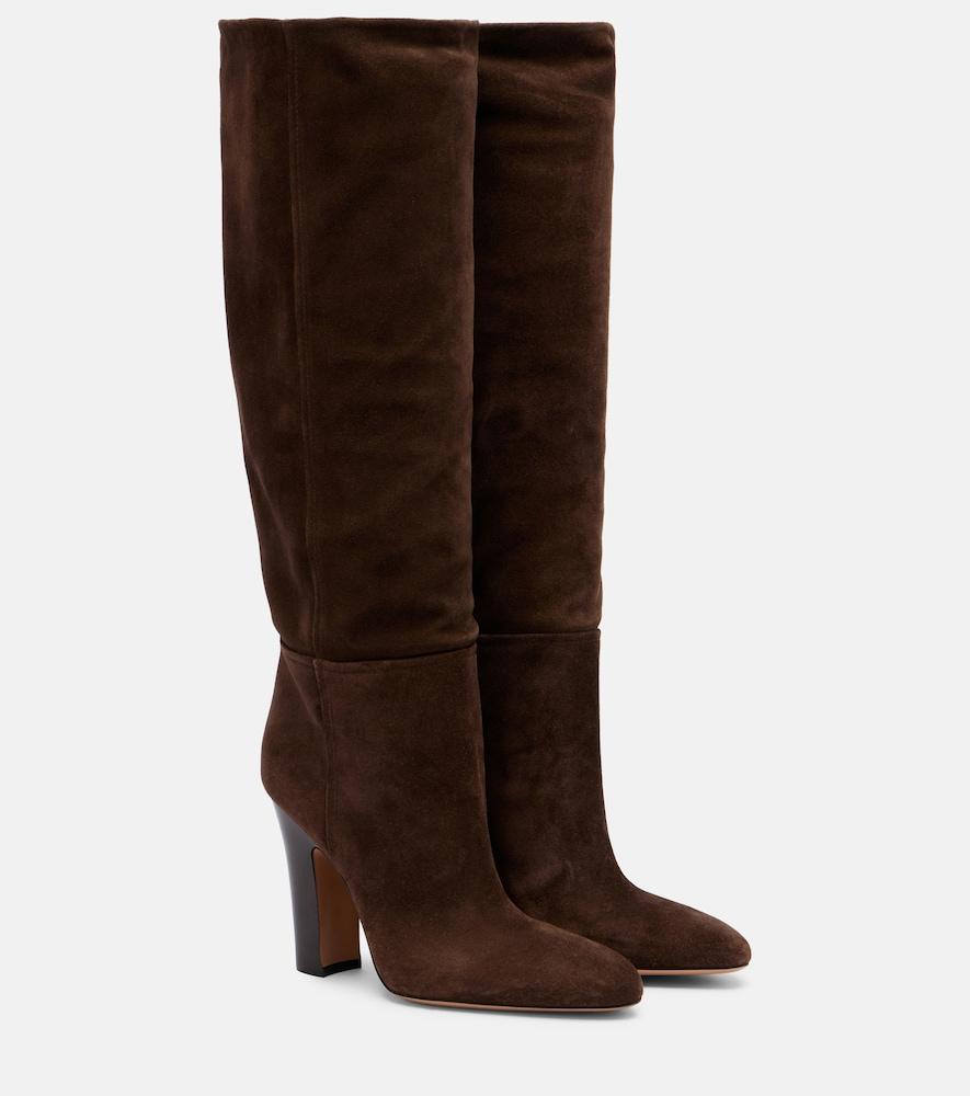 paris texas lavinia 100 suede knee-high boots