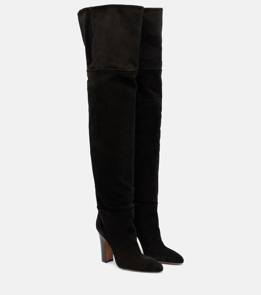 paris texas lavinia suede over-the-knee boots