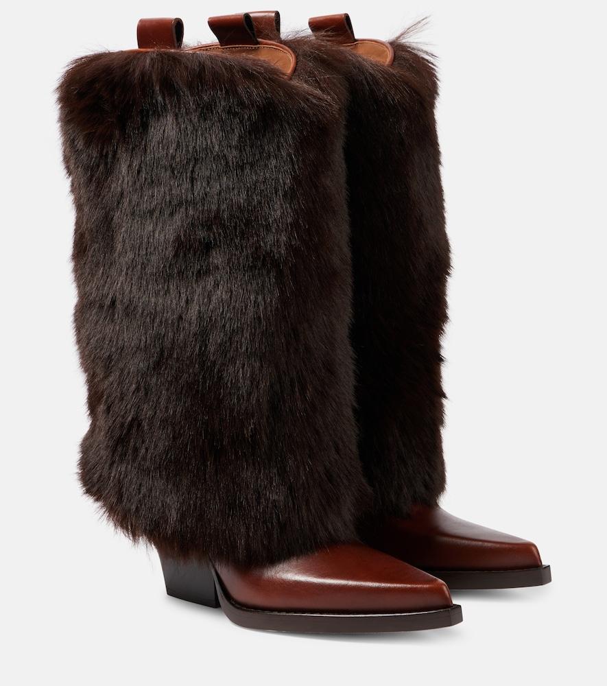 paris texas leather knee-high boots