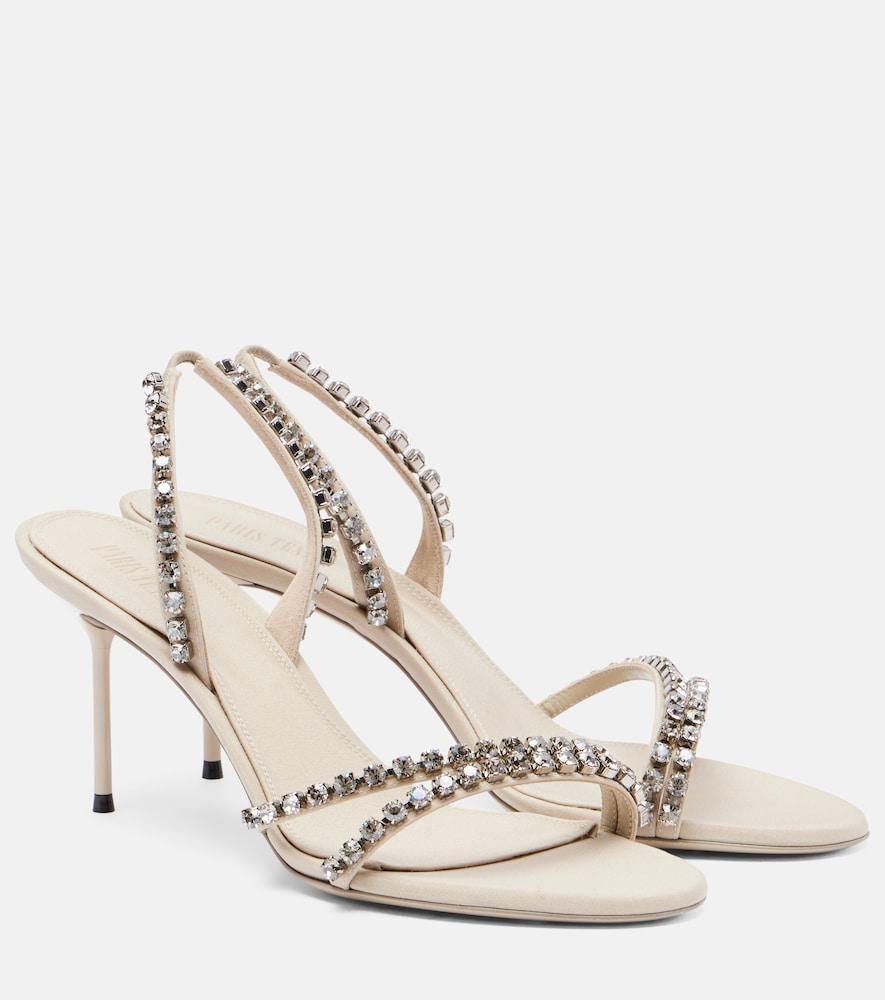 paris texas lidia 70 crystal-embellished mules