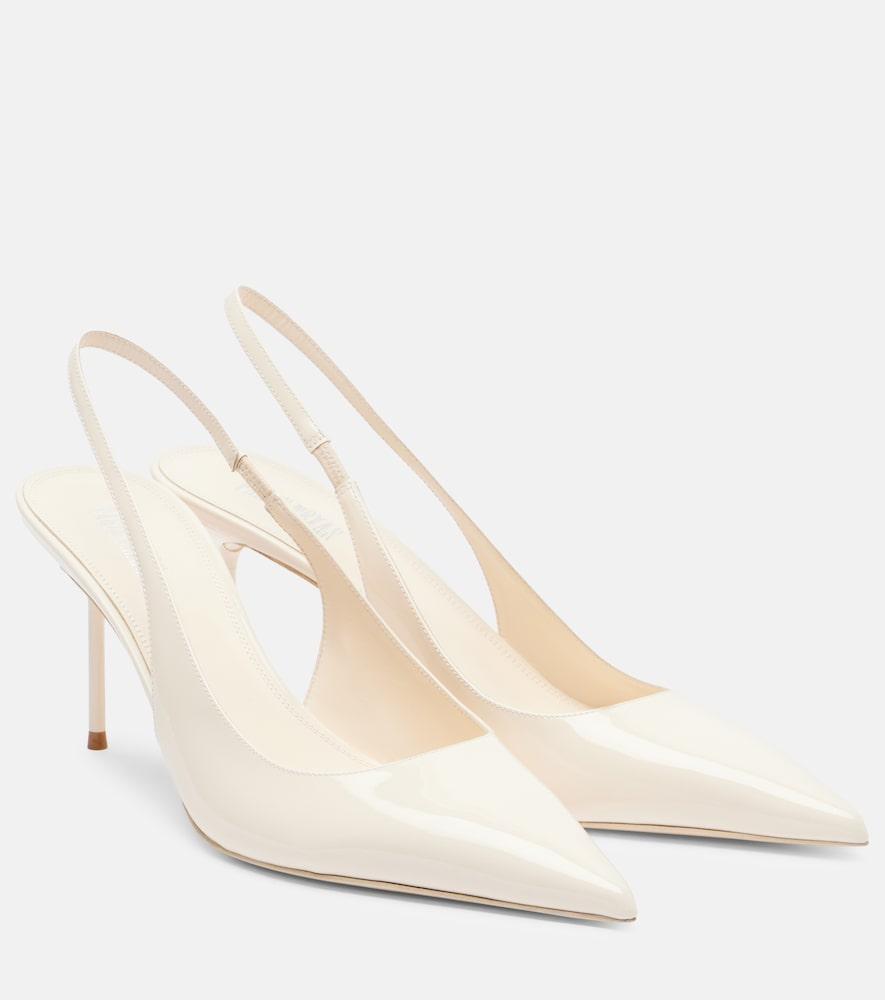 paris texas lidia 70 leather slingback pumps