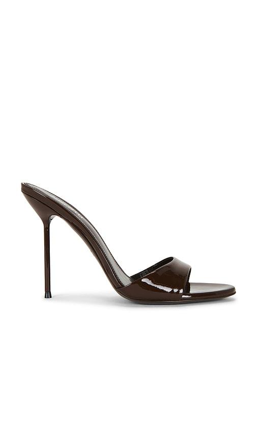 paris texas lidia mule in chocolate. - size 36 (also in 37, 38, 39, 40)