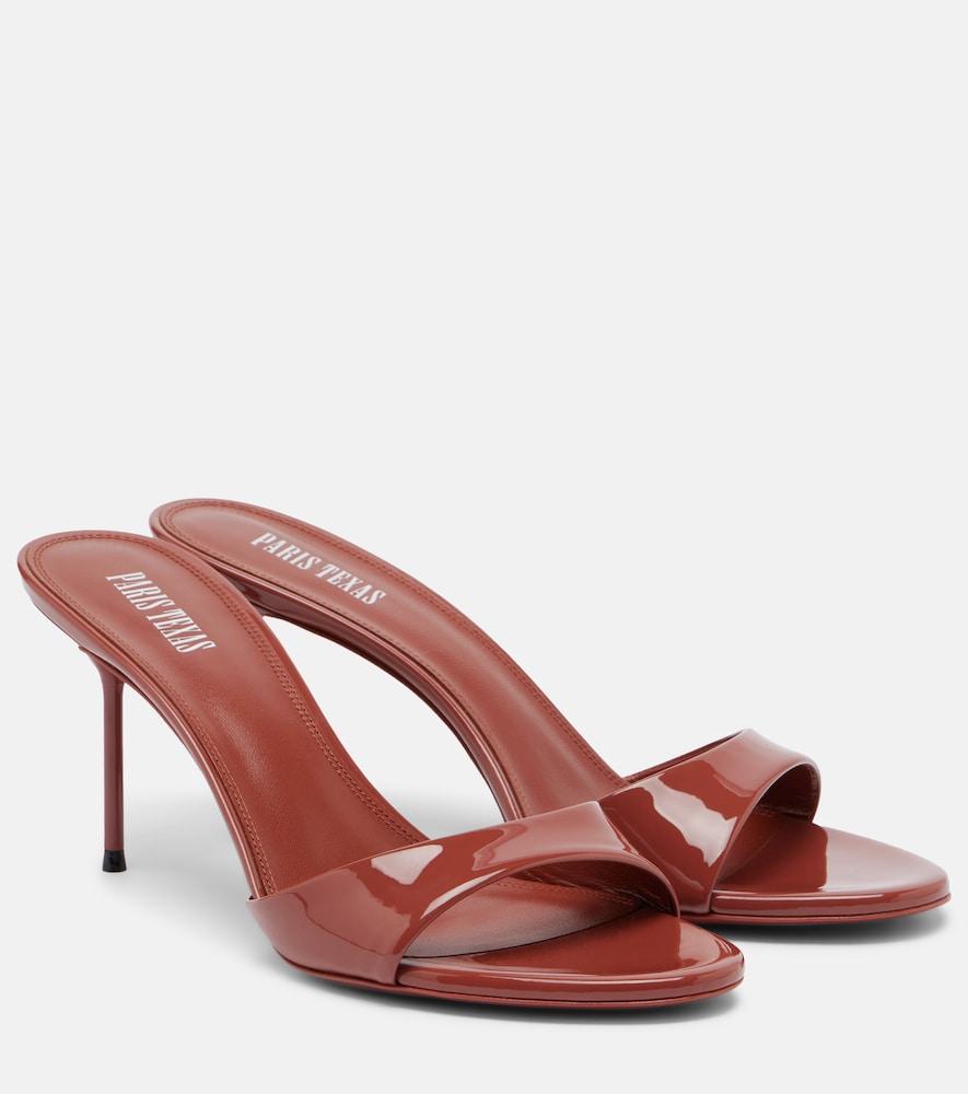 paris texas lidia patent leather mules