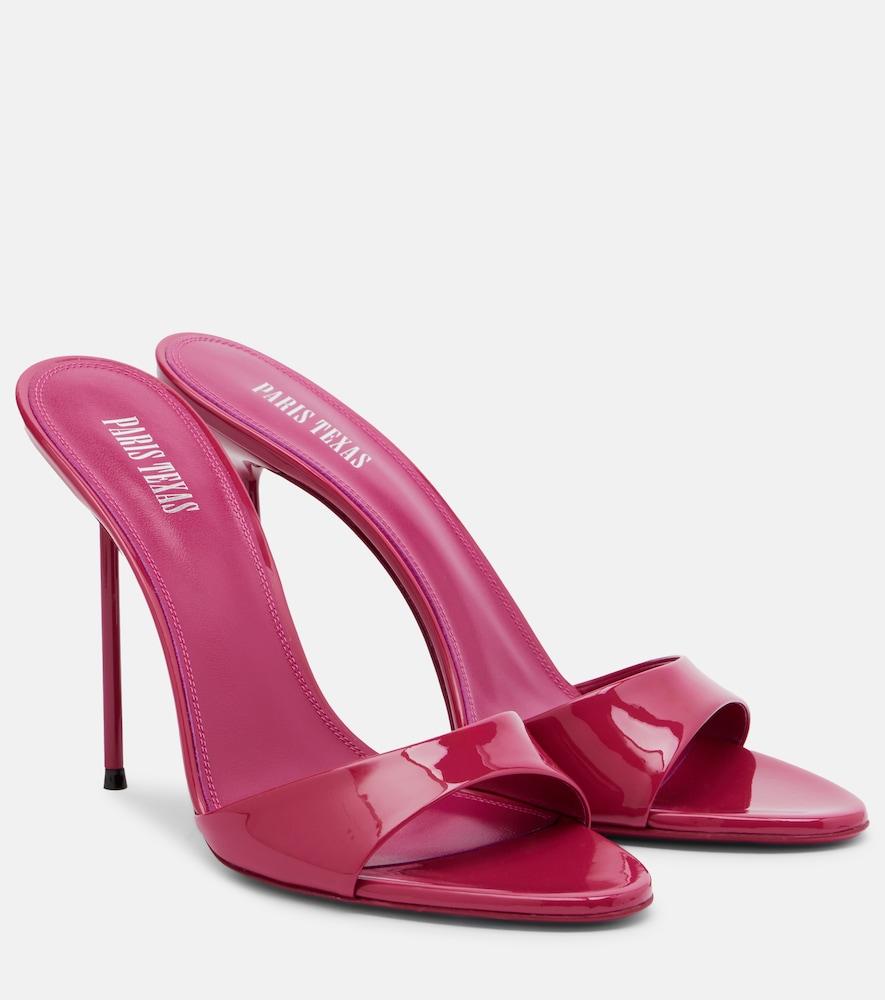 paris texas lidia patent leather mules